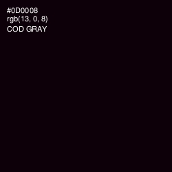 #0D0008 - Cod Gray Color Image